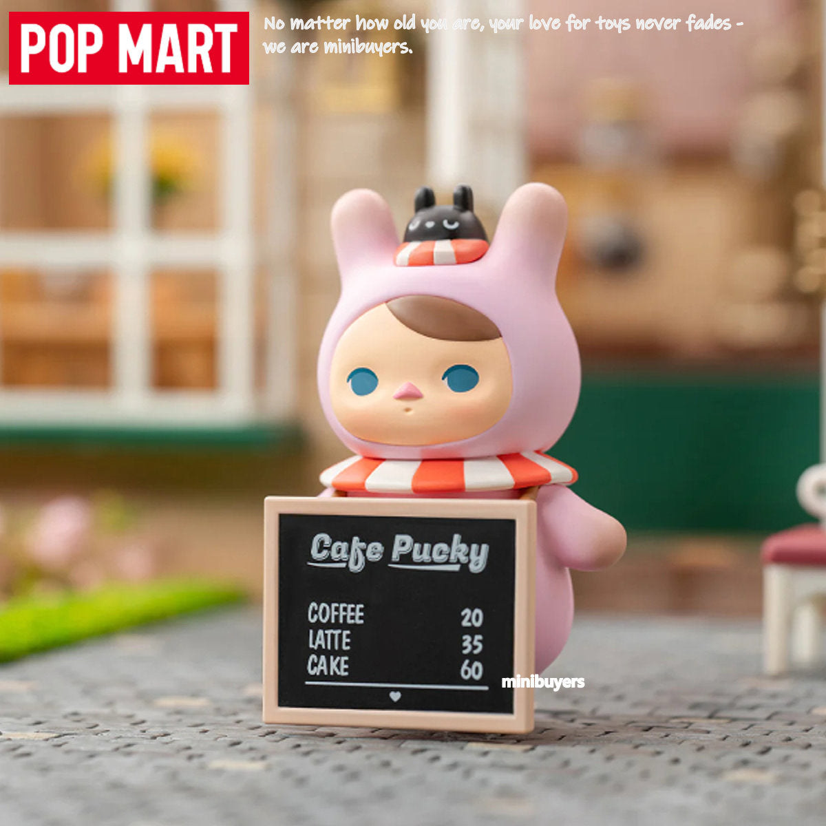 POP MART Pucky Rabbit Cafe Series Art Toy Figure Blind Box