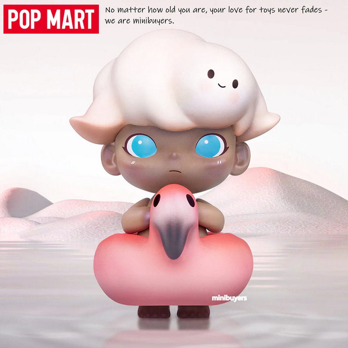 POP MART Dimoo Retro Series Art Toy Blind Box Figure 2023 - Flamingo