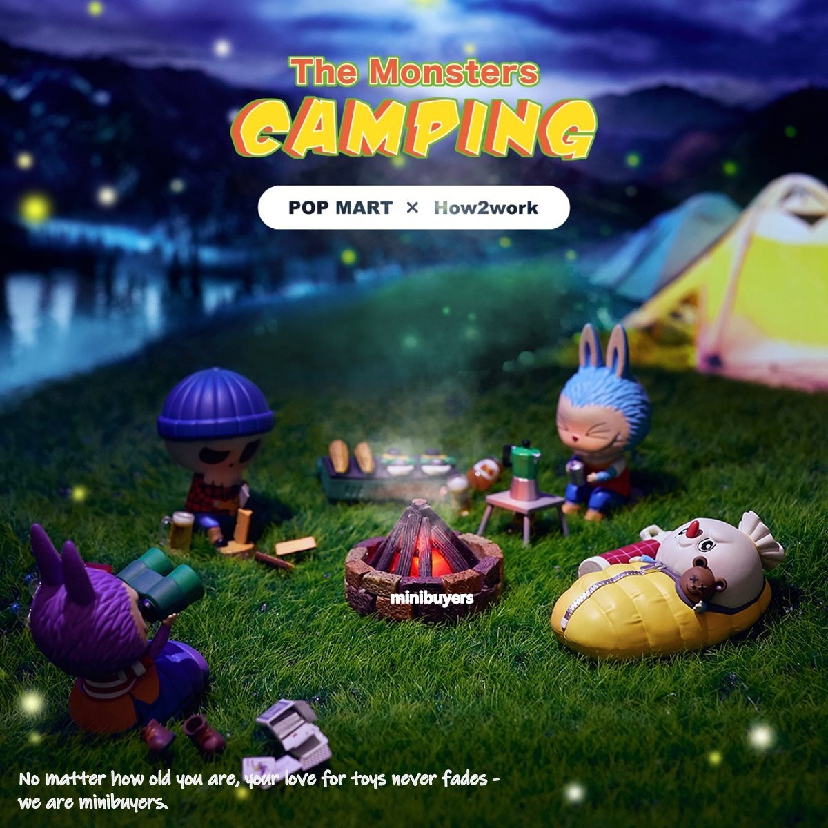 POP MART Labubu Monster Camping Series Blind Box Figure