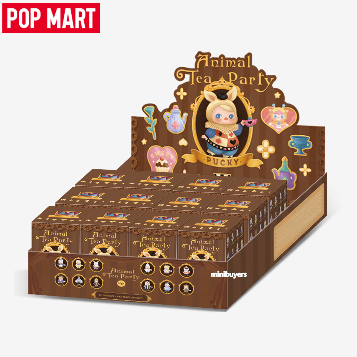 POP MART Pucky Animal Tea Party Series Blind Box Art Toy