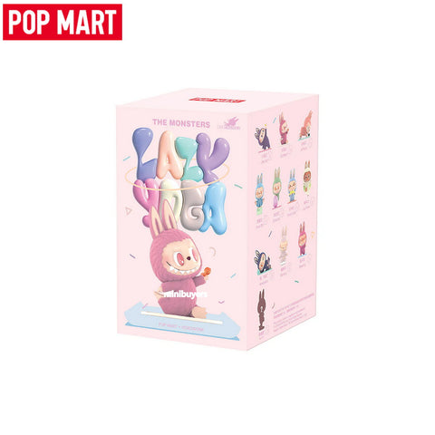 POP MART Labubu The Monsters Lazy Yoga Series Flocked Figure Blind Box