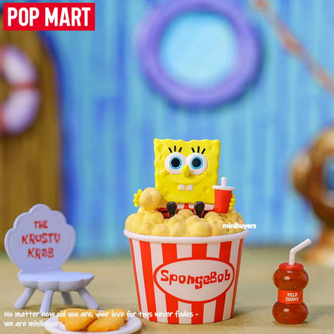 POP MART SpongeBob Picnic Party Series Art Toy 9 Figures Blind Box Sealed Set