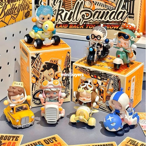 POP MART Skullpanda Laid Back Tomorrow Series Art Toy 9 Figures Blind Box Sealed Set