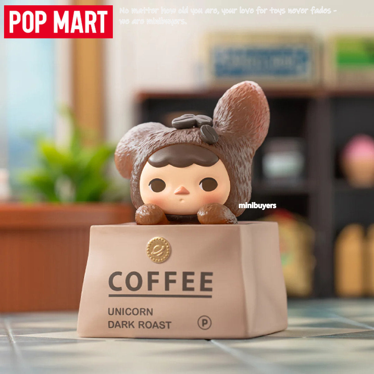 POP MART Pucky Rabbit Cafe Series Art Toy Figure Blind Box