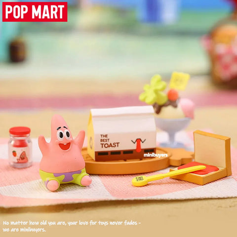 POP MART SpongeBob Picnic Party Series Art Toy 9 Figures Blind Box Sealed Set