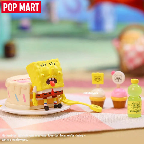 POP MART SpongeBob Picnic Party Series Art Toy 9 Figures Blind Box Sealed Set