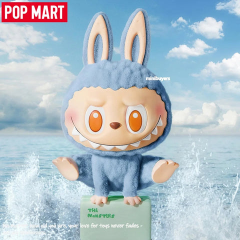 POP MART Labubu The Monsters Lazy Yoga Series Flocked Figure Blind Box