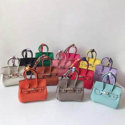 Elegant Mini Handbag Charm for Keys Air Pod Coins & Small Accessories