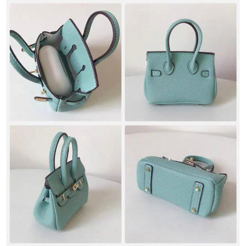 Elegant Mini Handbag Charm for Keys Air Pod Coins & Small Accessories