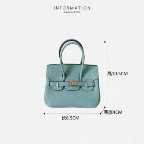 Elegant Mini Handbag Charm for Keys Air Pod Coins & Small Accessories