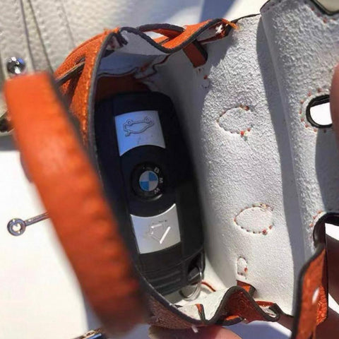 Elegant Mini Handbag Charm for Keys Air Pod Coins & Small Accessories