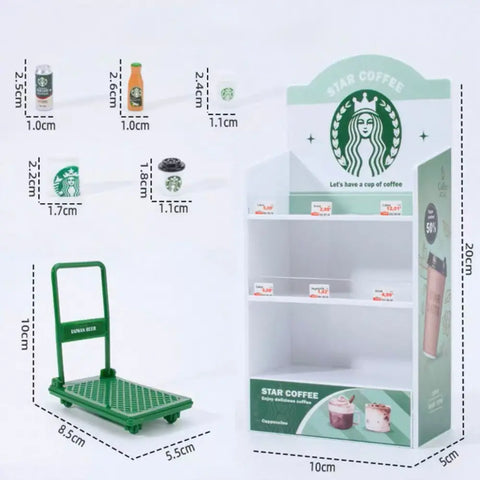 Miniature Coffee World Playful Desktop Decoration