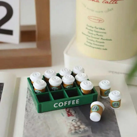 Miniature Coffee World Playful Desktop Decoration