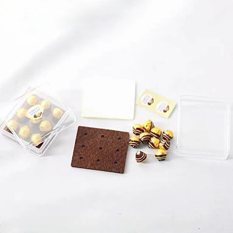 1/12 Scale Miniature Gold-Foiled Chocolate Collection