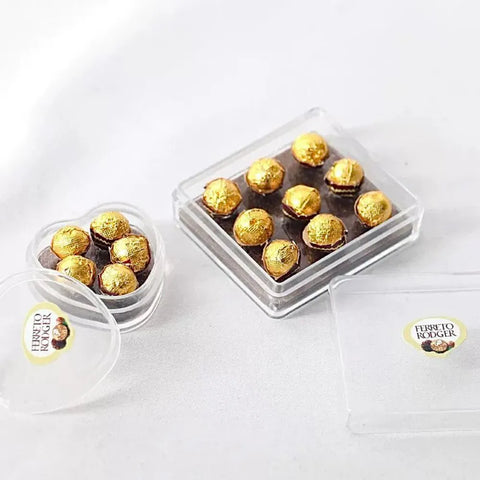 1/12 Scale Miniature Gold-Foiled Chocolate Collection