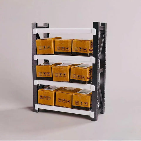 1/12 Scale Miniature Storage Rack & Goods Shelf Collection