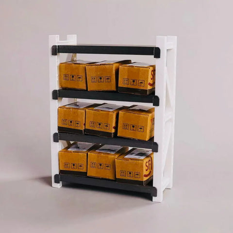1/12 Scale Miniature Storage Rack & Goods Shelf Collection