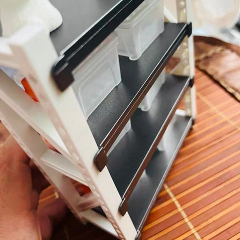 1/12 Scale Miniature Storage Rack & Goods Shelf Collection