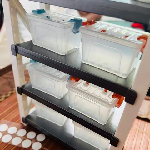 1/12 Scale Miniature Storage Rack & Goods Shelf Collection