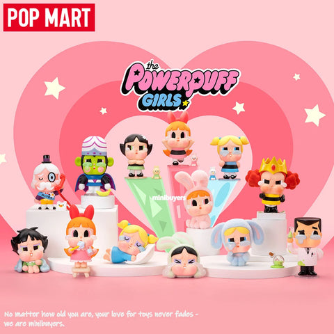 POP MART CRYBABY × Powerpuff Girls Series Art Toy Figure Blind Box