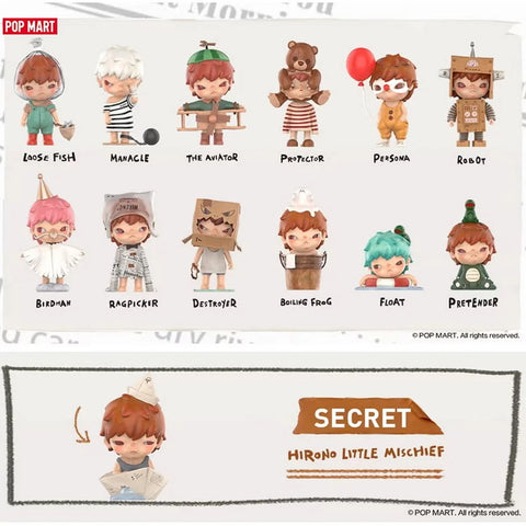 POP MART Hirono Little Mischief Series Art Toy Figures Blind Box