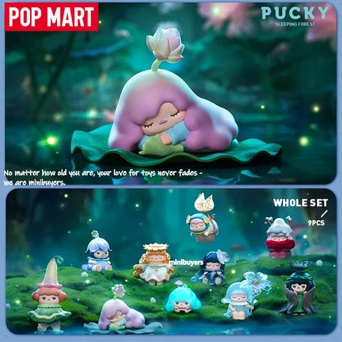 POP MART Pucky Sleeping Forest Series Art Toy Blind Box Figure 2023