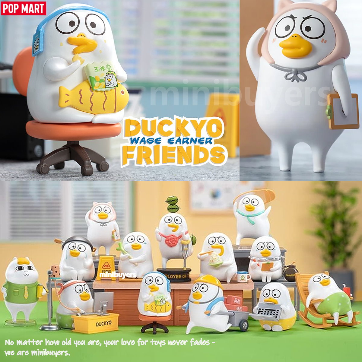POP MART Duckyo Friends Wage Earner Series Blind Box Art Toy Mini Buyers