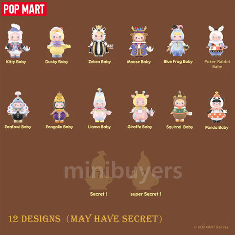 POP MART Pucky Animal Tea Party Series Blind Box Art Toy