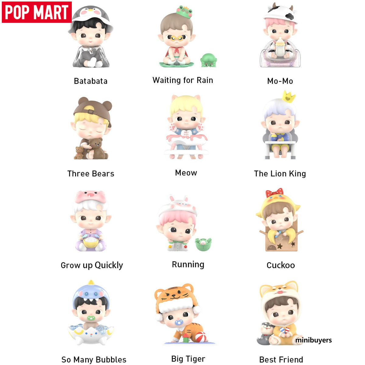 2023 POP MART Hacipupu Growth Diary Series Blind Box Figure