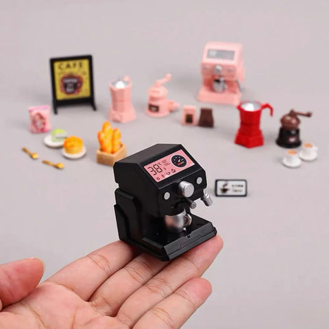 1/12 Scale Miniature Coffee Shop Appliance & Bakery Set