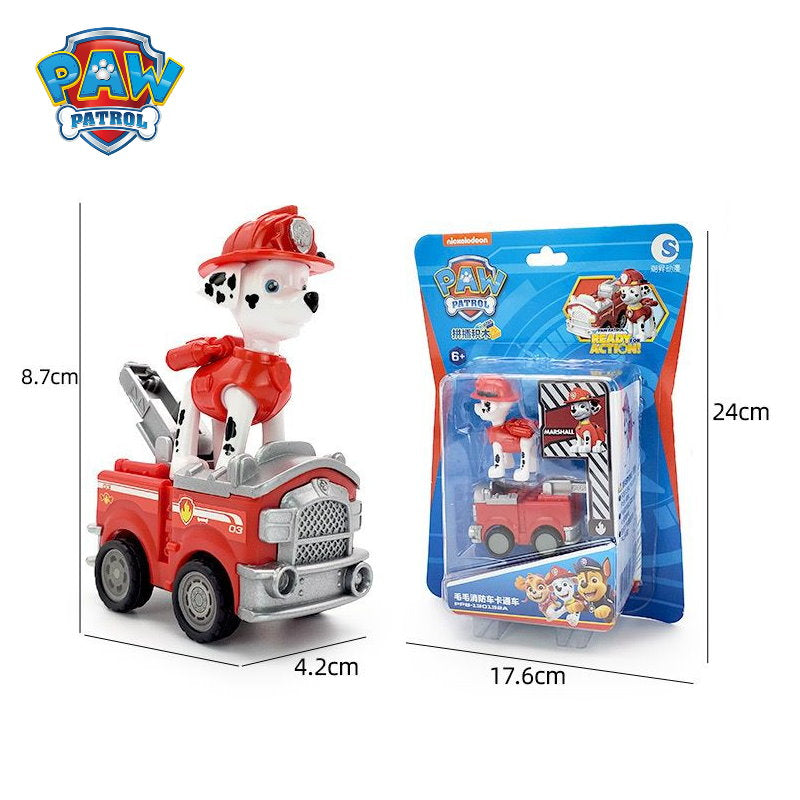 Paw Patrol Mini Pull Back Cars with Figure - 4 Colors