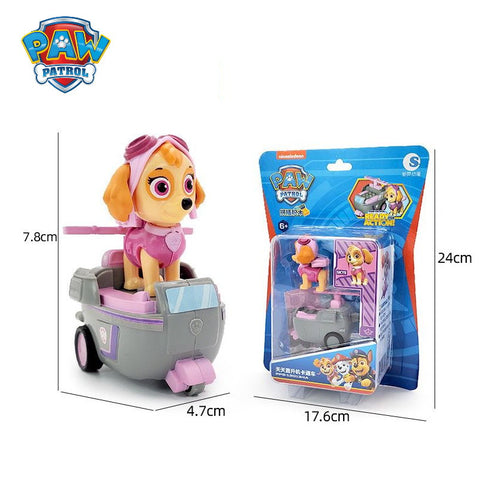 Paw Patrol Mini Pull Back Cars with Figure - 4 Colors