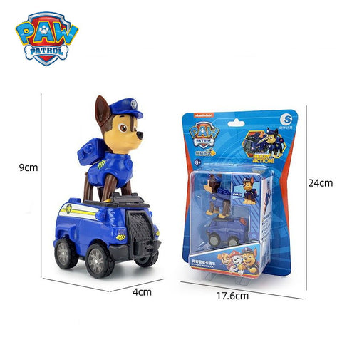 Paw Patrol Mini Pull Back Cars with Figure - 4 Colors