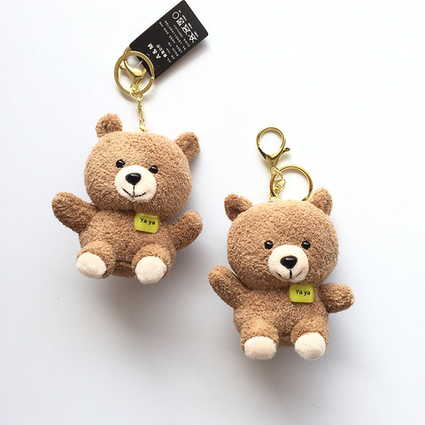 Cute Stuffed Animal Bear Plush Keychain | Adorable Accessory