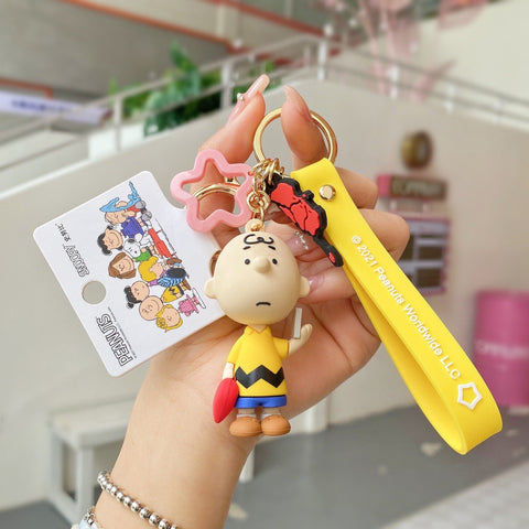 Peanuts Snoopy 3D Figure Bag Charm Keychain - Mini Buyers