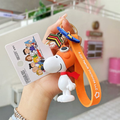 Peanuts Snoopy 3D Figure Bag Charm Keychain - Mini Buyers