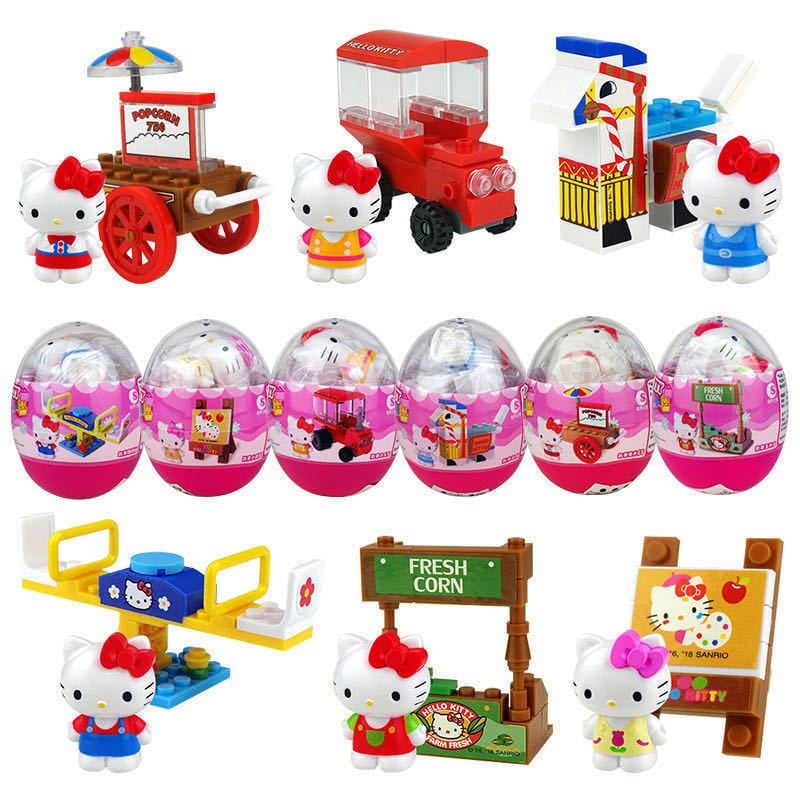 Hello Kitty Mini Playset & Figures Gacha Complete Set