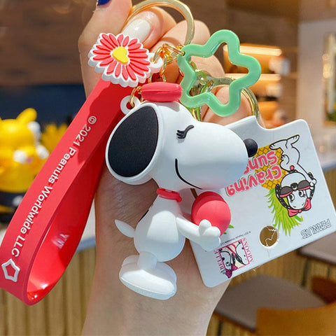 Peanuts Snoopy 3D Figure Bag Charm Keychain - Mini Buyers