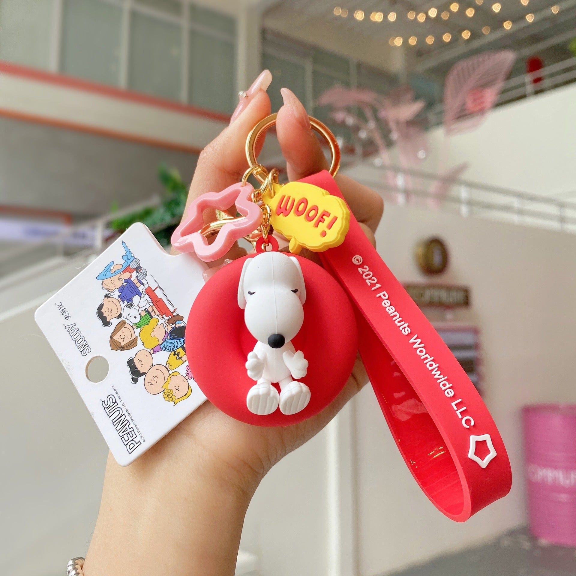 Peanuts Snoopy 3D Figure Bag Charm Keychain - Mini Buyers