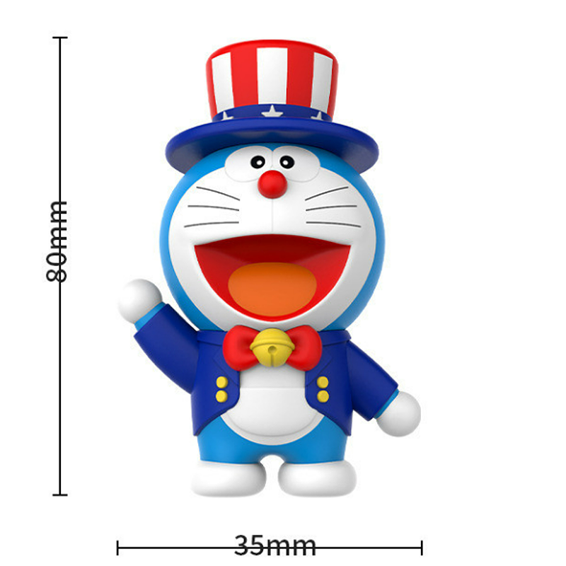 Doraemon 8cm 3D Mini Figure National Series - minibuyers 