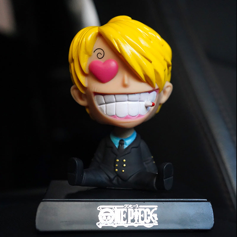 10cm 3D Dashboard Bobblehead Figure | Fun Car Accessory